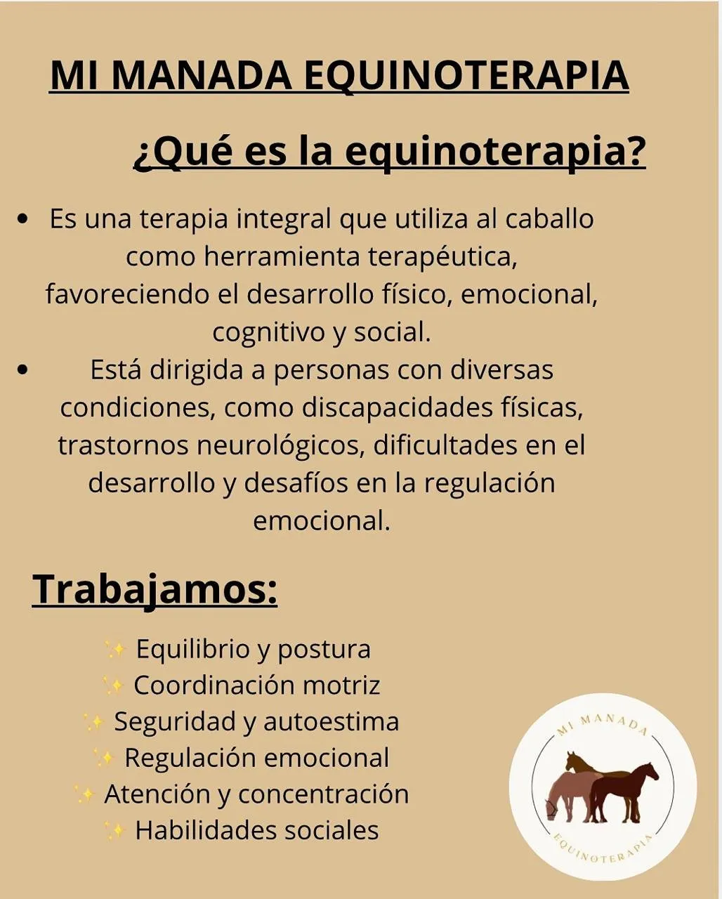 Mi Manada Equinoterapia 